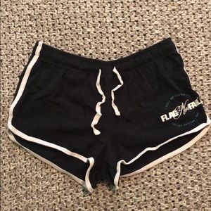 Flag Nor Fail workout shorts.